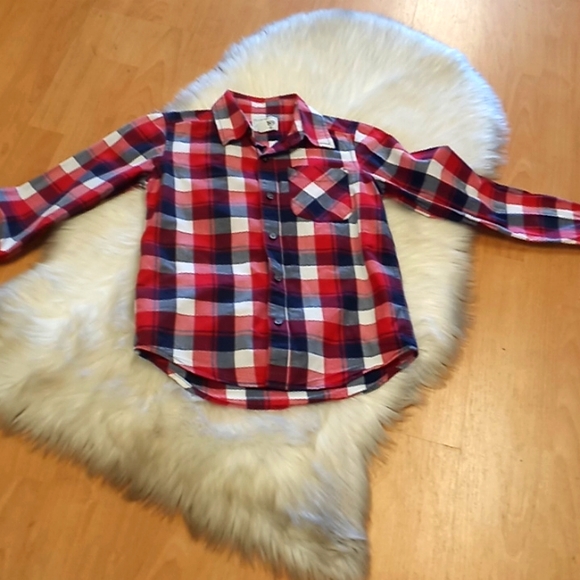 TCP Red Plaid Button Down  Shirt-10/12 - Picture 8 of 9